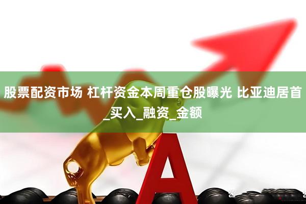 股票配资市场 杠杆资金本周重仓股曝光 比亚迪居首_买入_融资_金额